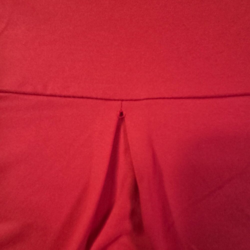 Zenana Maxi Dress Womens XL Red Brushed V-Neck Pockets Side Split Casual  New - Picture 11 of 11